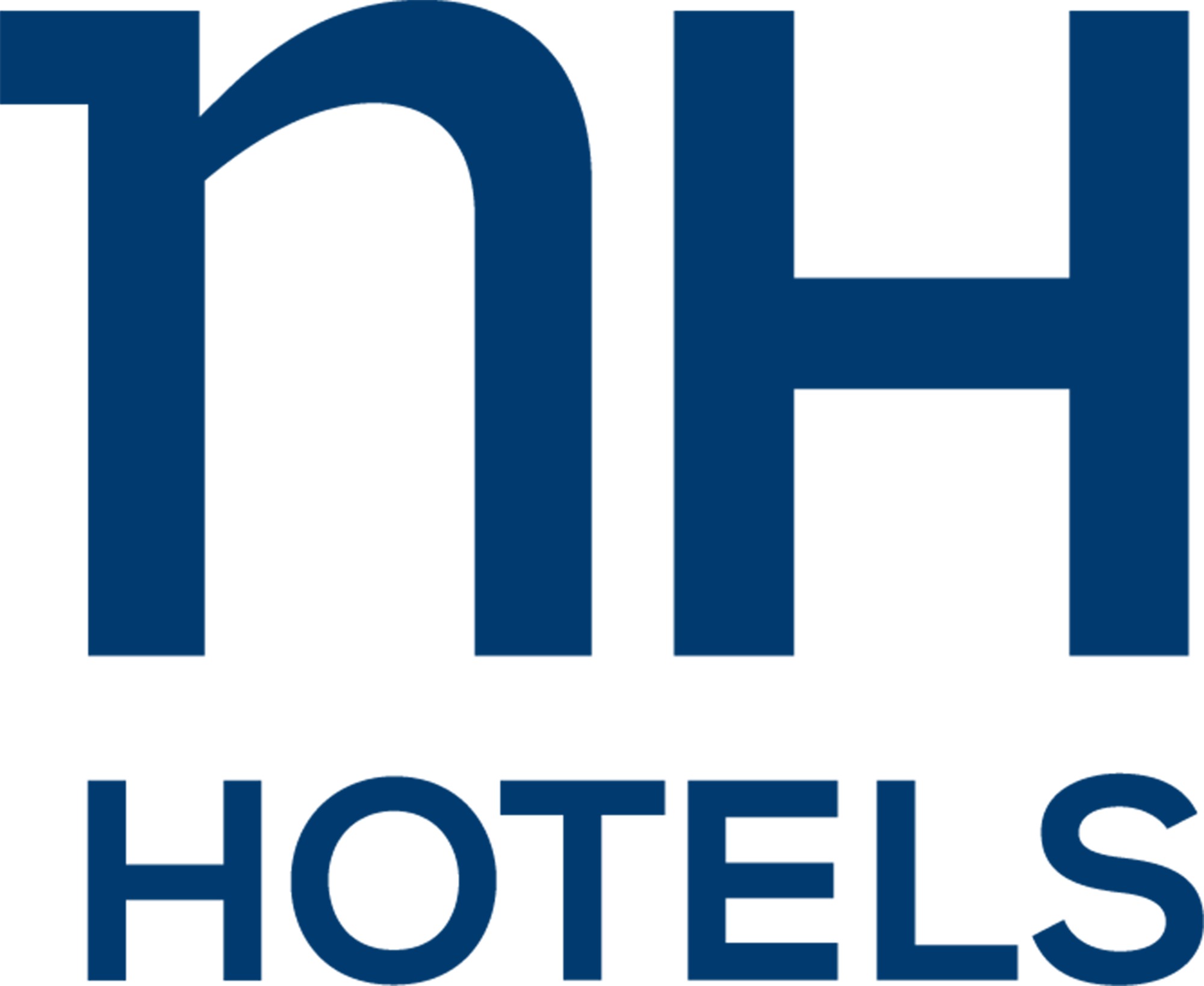 nh Hotels Logo in blau