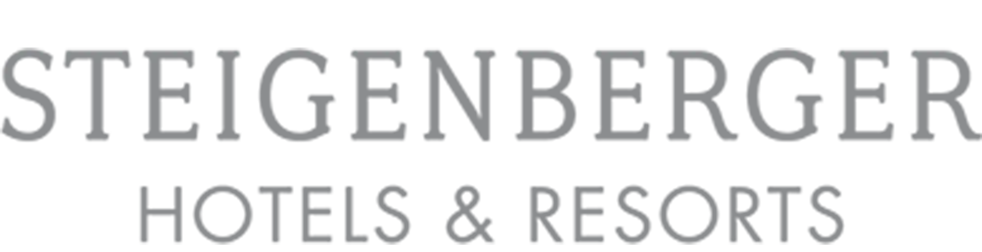 Steigenberger Hotels & Resorts Logo in grauer Schrift