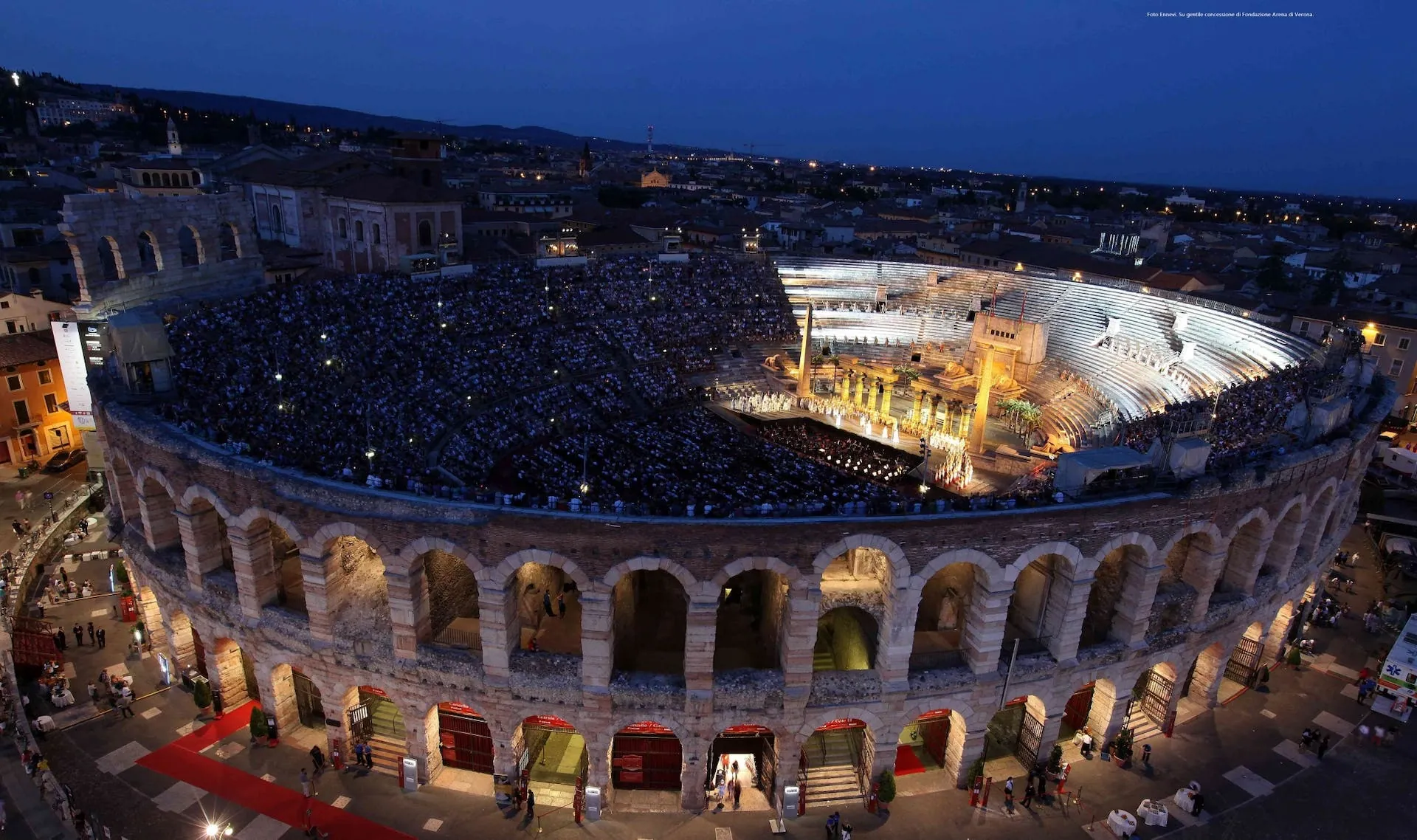Arena di Verona während einer Opernaufführung