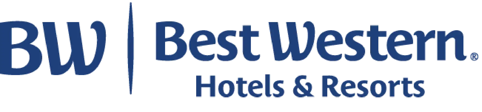 Best Western Hotels & Resort Logo in blauer Schrift